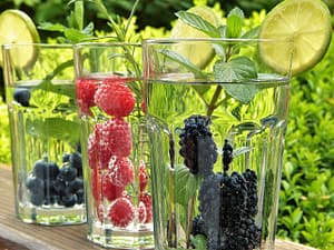water, fruit, straws-2367023.jpg