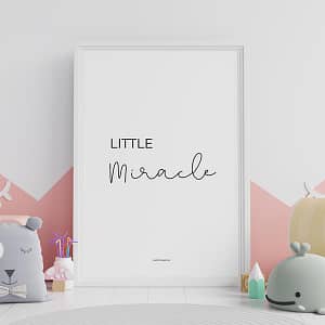 Printable poster Little miracle