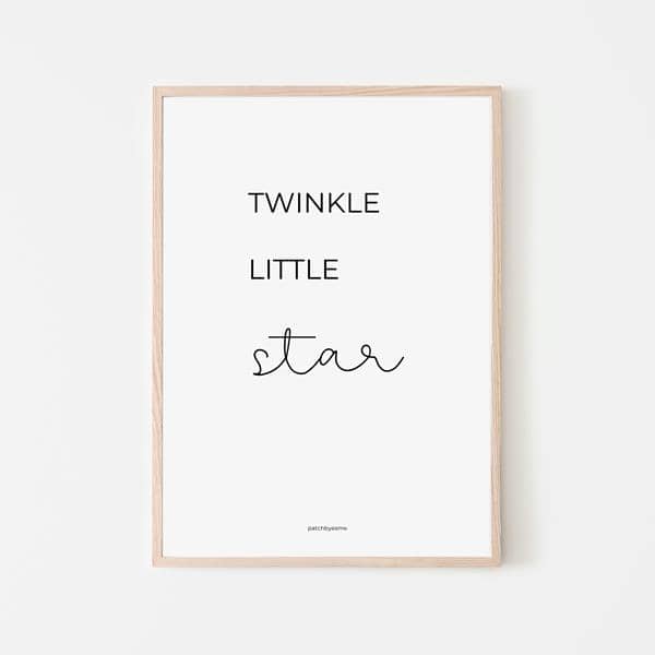 Printable Poster Twinkle little star
