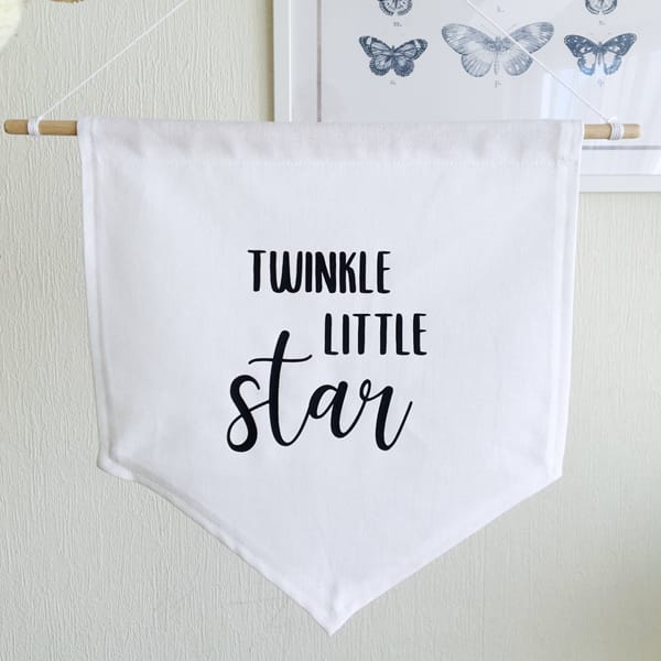 Babykamer Banner Twinkle Little Star